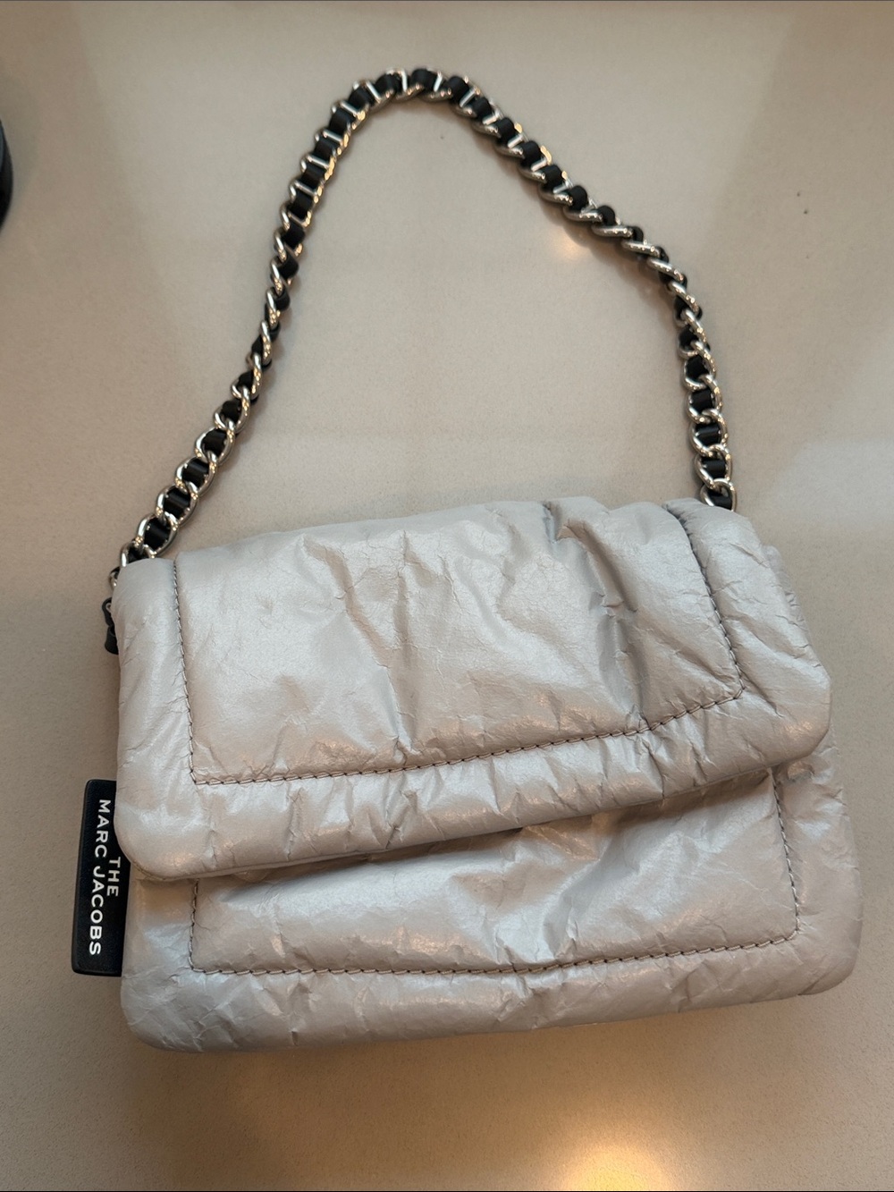 Marc Jacobs Mini Pillow Bag in Light Gray - Picture 3 of 14